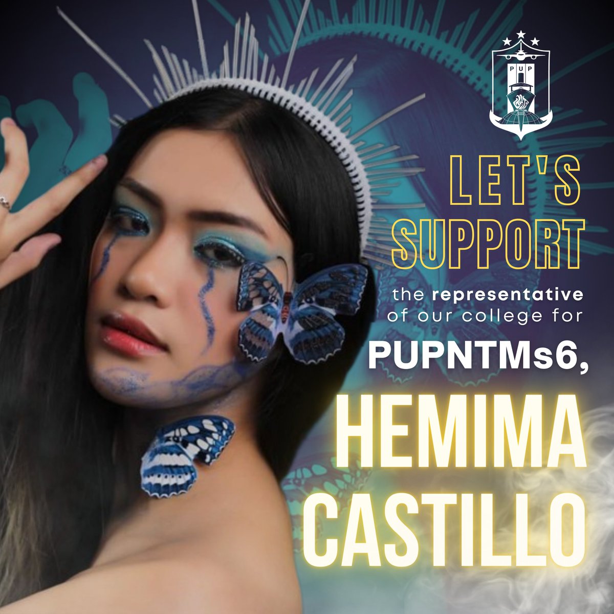 pupcthtmsc's tweet photo. MABUHAY!!!
Hasminians, let us all give our 100% support in helping Hemima Castillo, the student-model representative of CTHTM in PUP Next Top Model Season 6.
Help her stay in the competition by casting a vote!
#PUPIcons
#PUPNTMS6
#PUPCTHTM
#CTHTMSC https://t.co/mZ556BlGSA