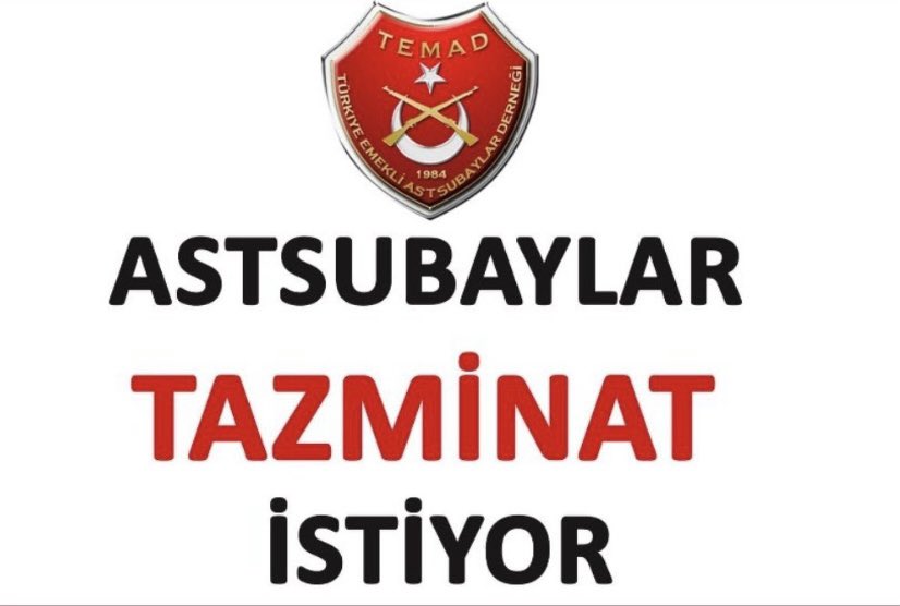 ŞANLI ORDUMUZUN belkemiği Astsubaylar hakkı olan tazminatı istiyor. <a href="/ezgigozeger/">Ezgi Gözeger</a> #OrtakDerdimiz