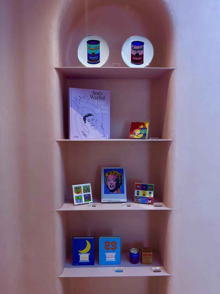 Andy Warhol's wall in the art shop in Barcelona💔