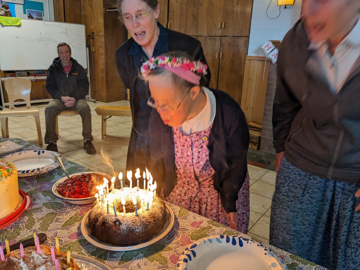 Zimmerman1n's tweet photo. My older sister turned 50 yesterday. 50 years with Down Syndrome, bringing joy to our large family and the wider community. She celebrated yesterday in NY, I unfortunately wasn't there. But by all accounts a great party. #ChooseLife https://t.co/sg3e8dG7bA