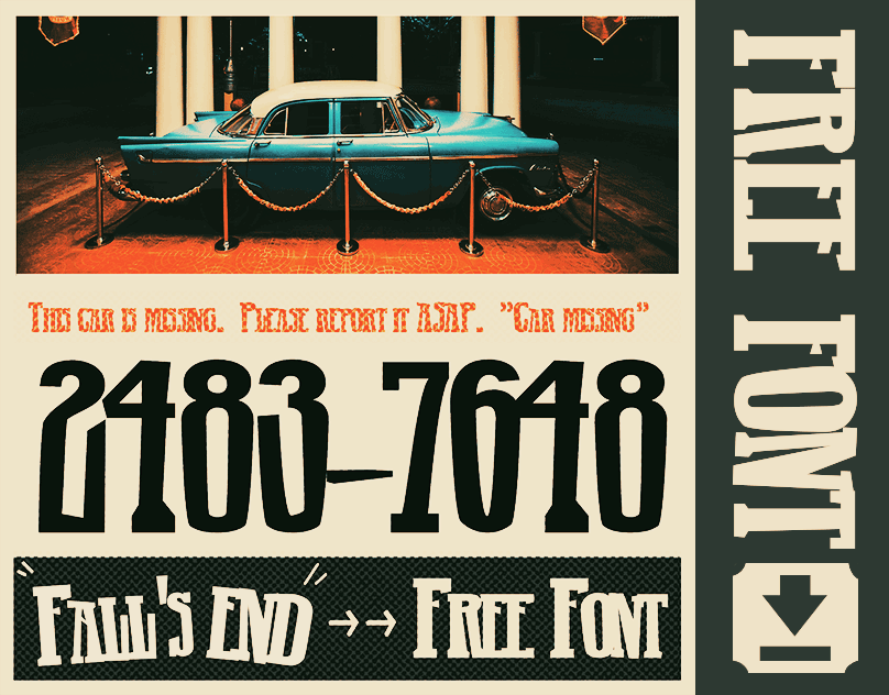 DEDROX2K's tweet photo. FREE FONT — Fall's End🔥✨

Originally started as an experiment. This font is made from Elements of the design strongly reference Cyrillic typefaces of the early Soviet era, but with a distinctly modern look. 

➡️Download for free exclusively >> https://t.co/L2ruM5Jyk3 https://t.co/B9JKtDrkmf