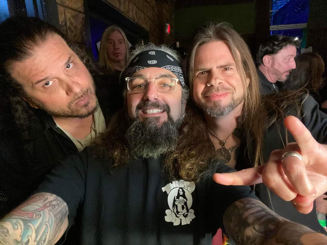 With friends @MikePortnoy and @jeffscottsoto at the @metalhall_fame 👍
