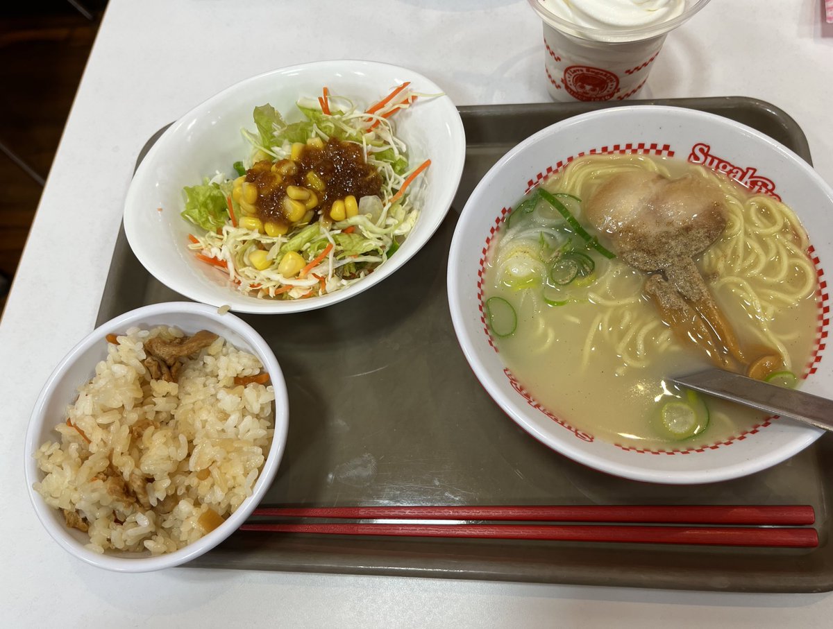 or_loveme's tweet photo. スガキヤ行くとほぼこれミニセット https://t.co/9gc0GOKNgQ