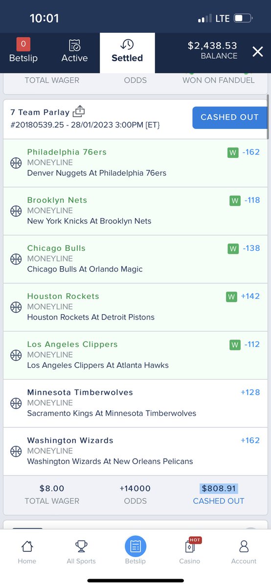 vanessajrmno's tweet photo. turned a 16 dollar bet to 2K+ ..MANIFESTED THIS SHIT! ✅✅✅ #fanduel thank you @jay__smooth19 for letting me tail you tonight! https://t.co/Ei24Lq5lh6