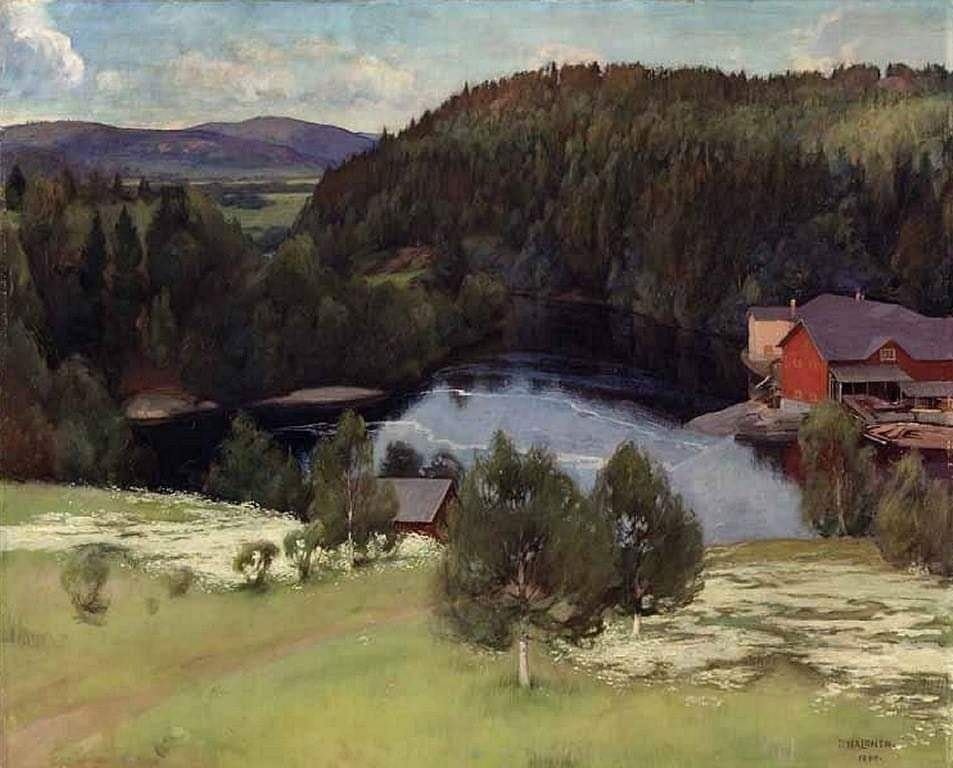Pekka Halonen (1865-1933), The Sawmill of Myllykylä, 1899
oil on canvas
Gösta Serlachius Museum