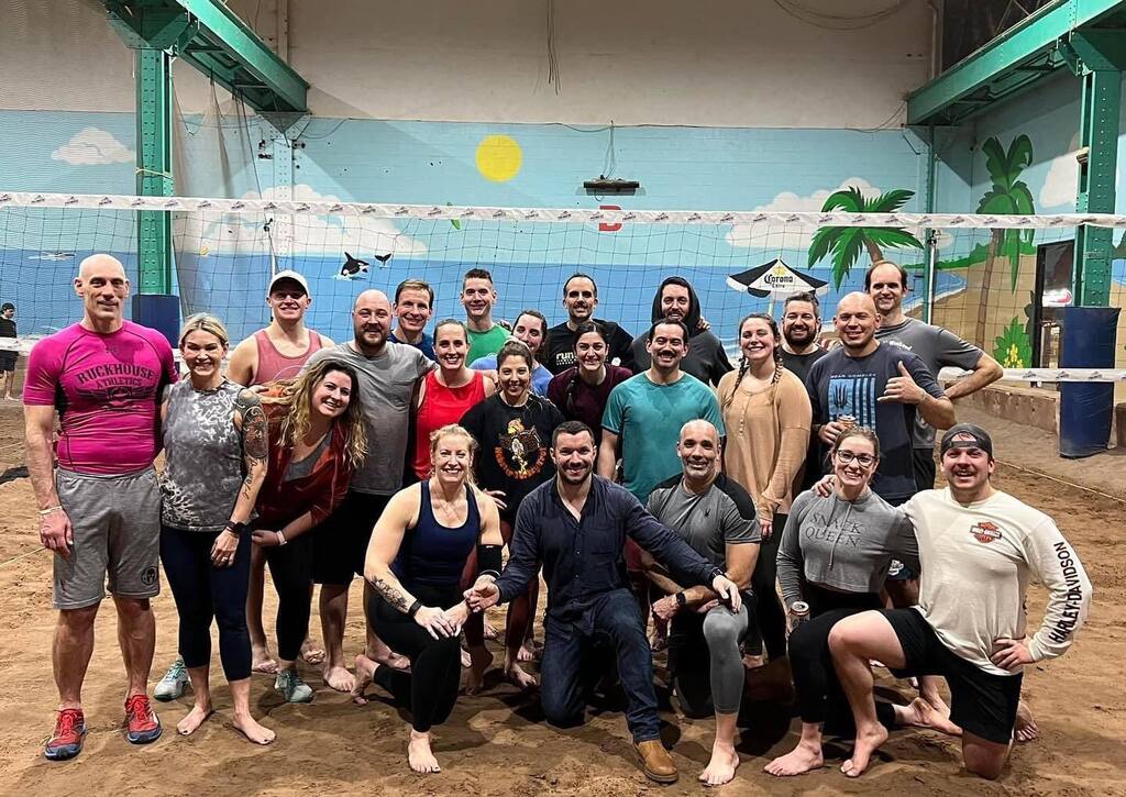 flowercityCF's tweet photo. Some of the FCCF crew taking over the Hot Shots Challenge Court!  Shout out to Kay for organizing! 🏐 https://t.co/q05gLai54k https://t.co/2OlIk5fOit