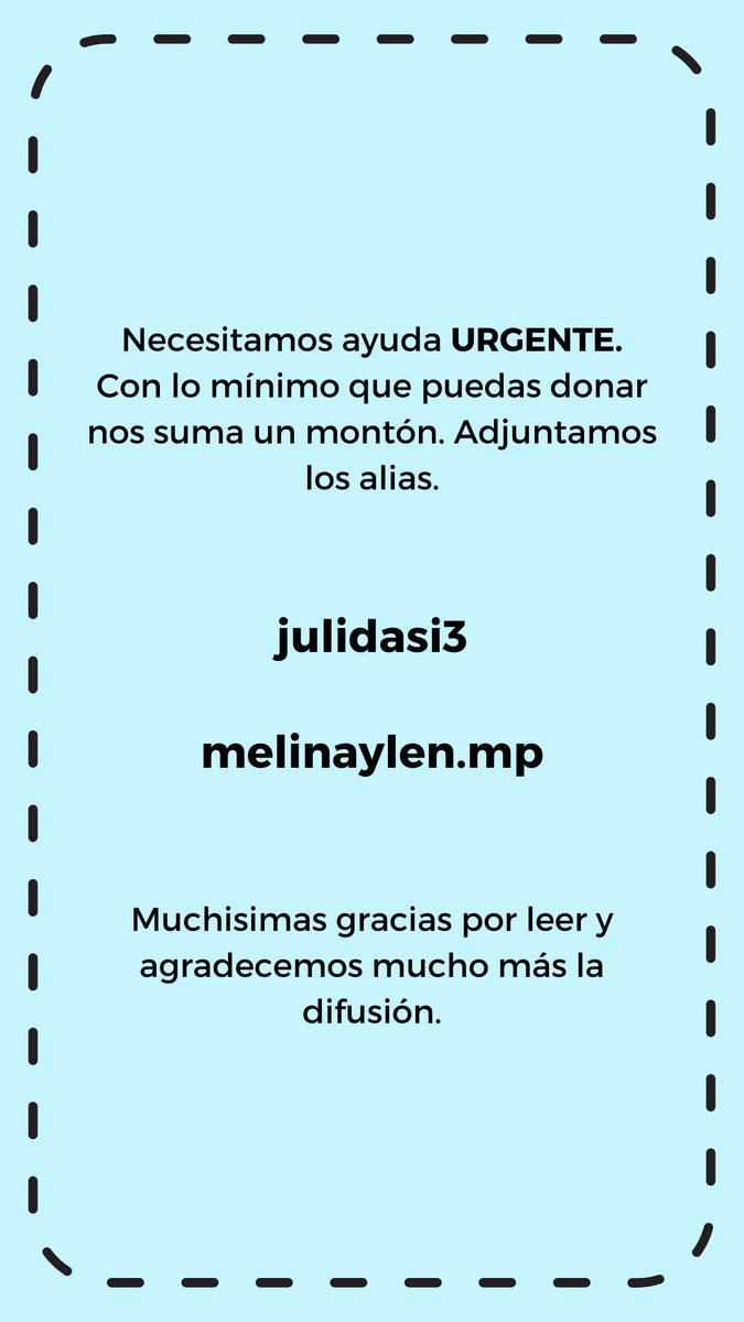MelinaAylenn's tweet photo. Necesitamos ayuda y difusión, todo es bienvenido! https://t.co/6FLnGYzGLA
