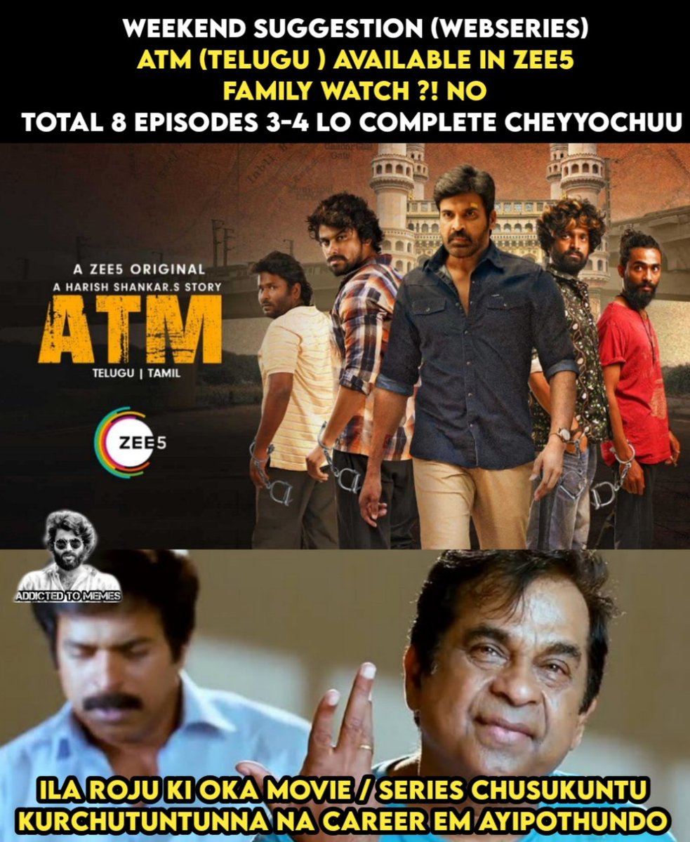 Addictedtomemez's tweet photo. Oo thopu ani chepalemu kani Bavundi ❤️
#atmonzee5 #atmseries https://t.co/LWgtY4iBjV