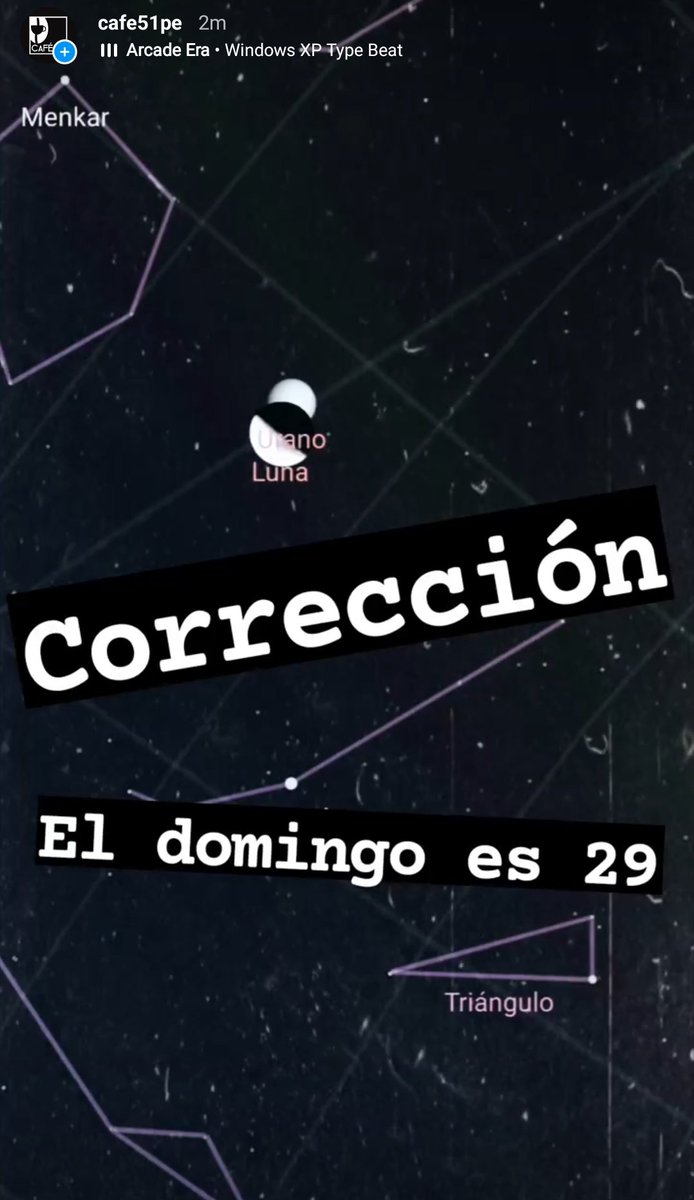 Cafe51pe's tweet photo. Corrección... El domingo es 29.
Igual volvemos el martes.
😝 https://t.co/8lAdbknBDt