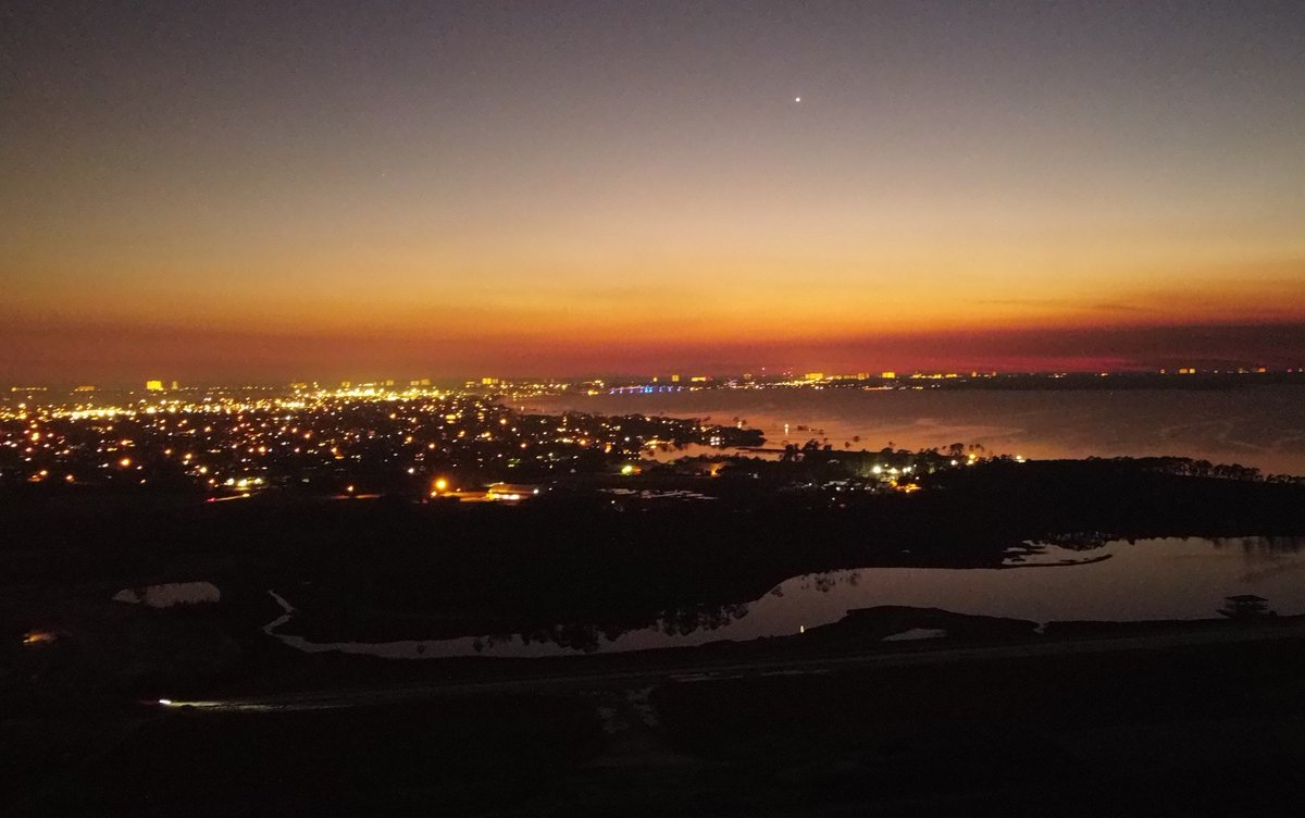 Sunset in Panama City, Florida, USA.