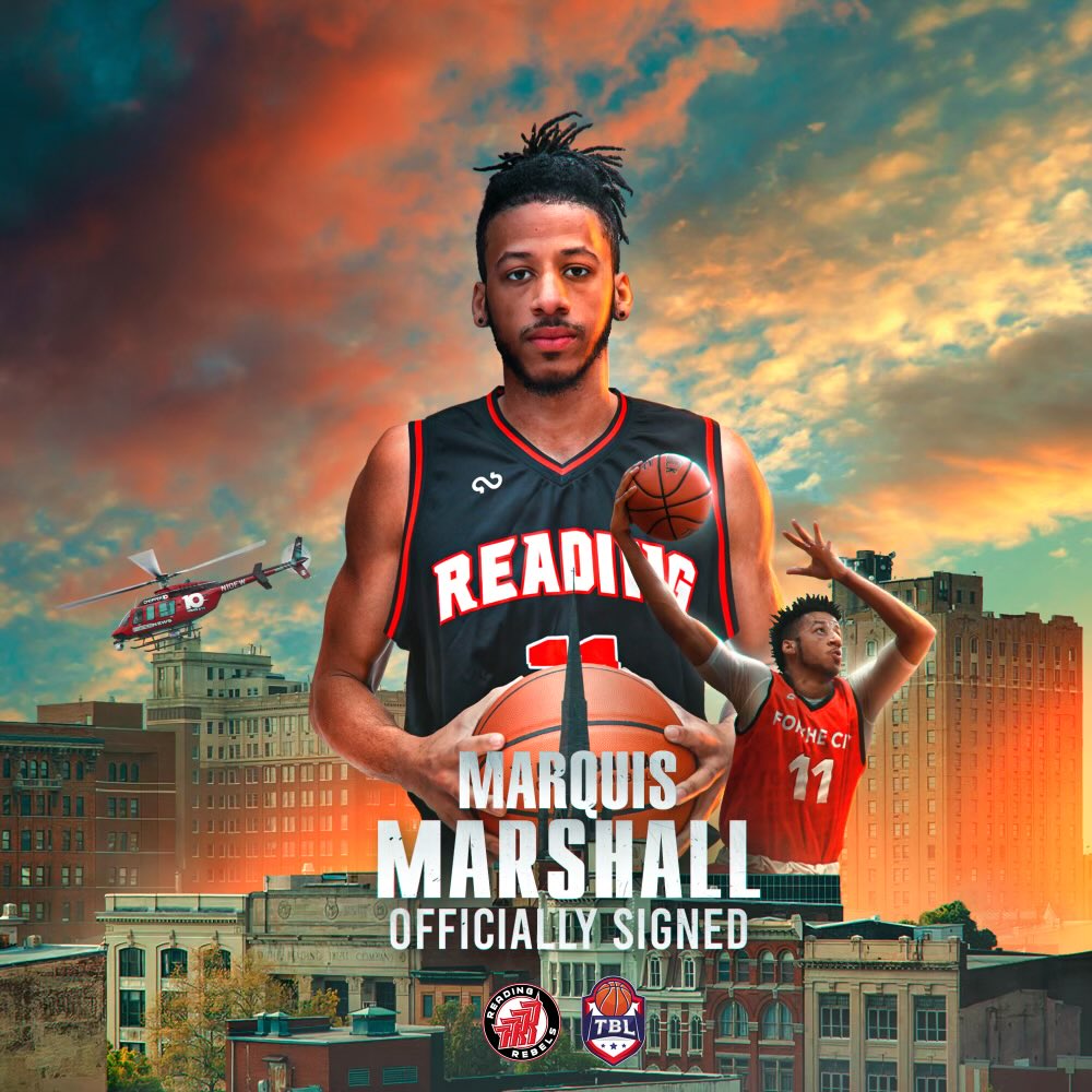 _ReadingRebels's tweet photo. SIGNED | Marquis Marshall ⛩
📍 Reading, PA
📚 Alvernia University
🏆 MAC Commonwealth Conference All-First Team in 2016
In 2022, Marshall averaged 6.5 PPG and 2.9 REB as a Rebel.
Welcome Back Marquis! https://t.co/6S50eZiFzN