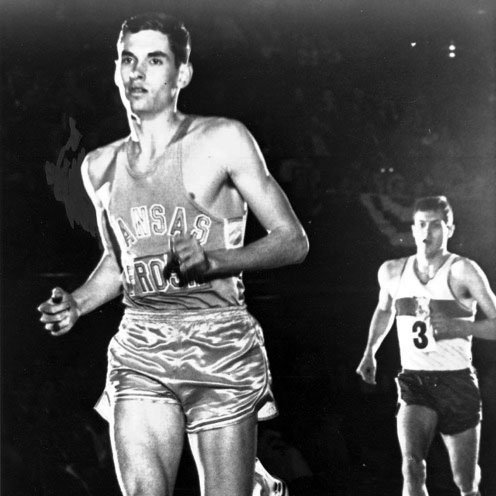 June 10, 1966 -- Wichita native Jim Ryun sets a world record running 880 yards in the time 1:44.9 at a meet in Terre Haute, Ind. <a href="/kshof/">KS Sports HoF</a>