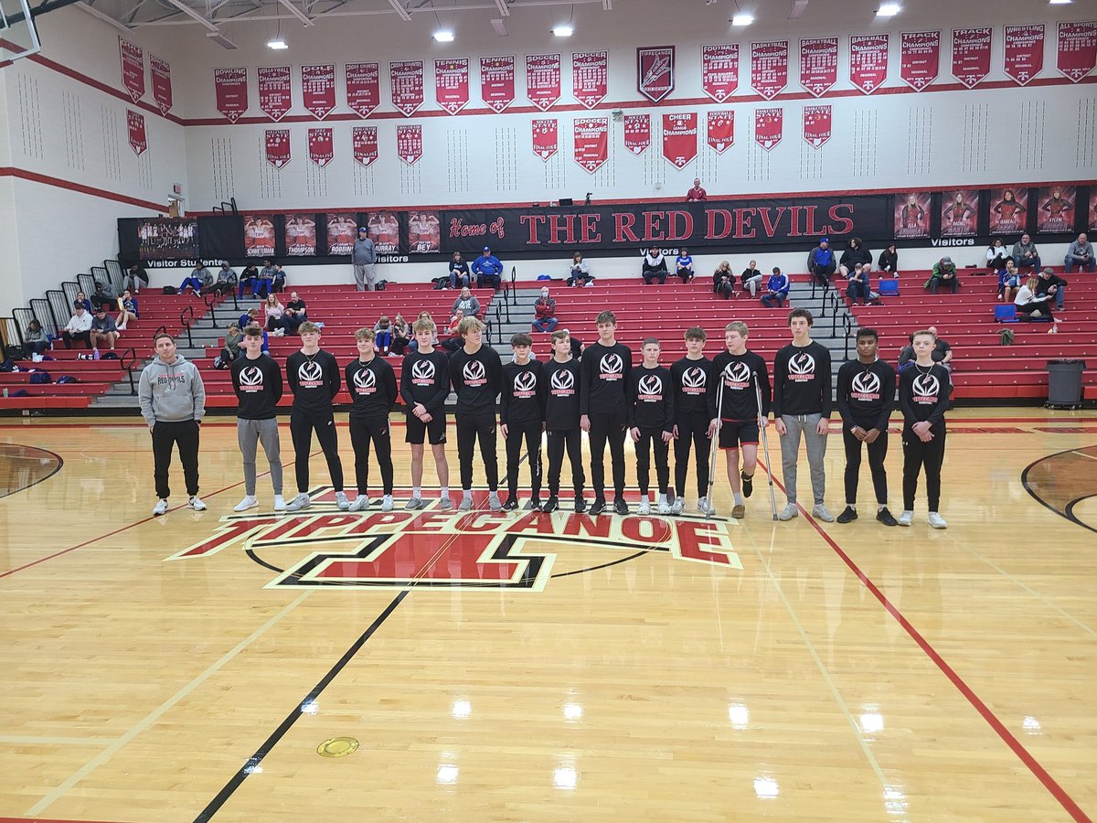 TippecanoeAD's tweet photo. Congratulations to the Tippecanoe 7th (10-4) and 8th grade (14-0) boys basketball teams and cheerleaders!! Coach Folkertsma and Coach Slyman are doing a fantastic job with the boys!! The future of Tipp Boys Basketball is BRIGHT!!!
#TippPride https://t.co/GpbD24tN51