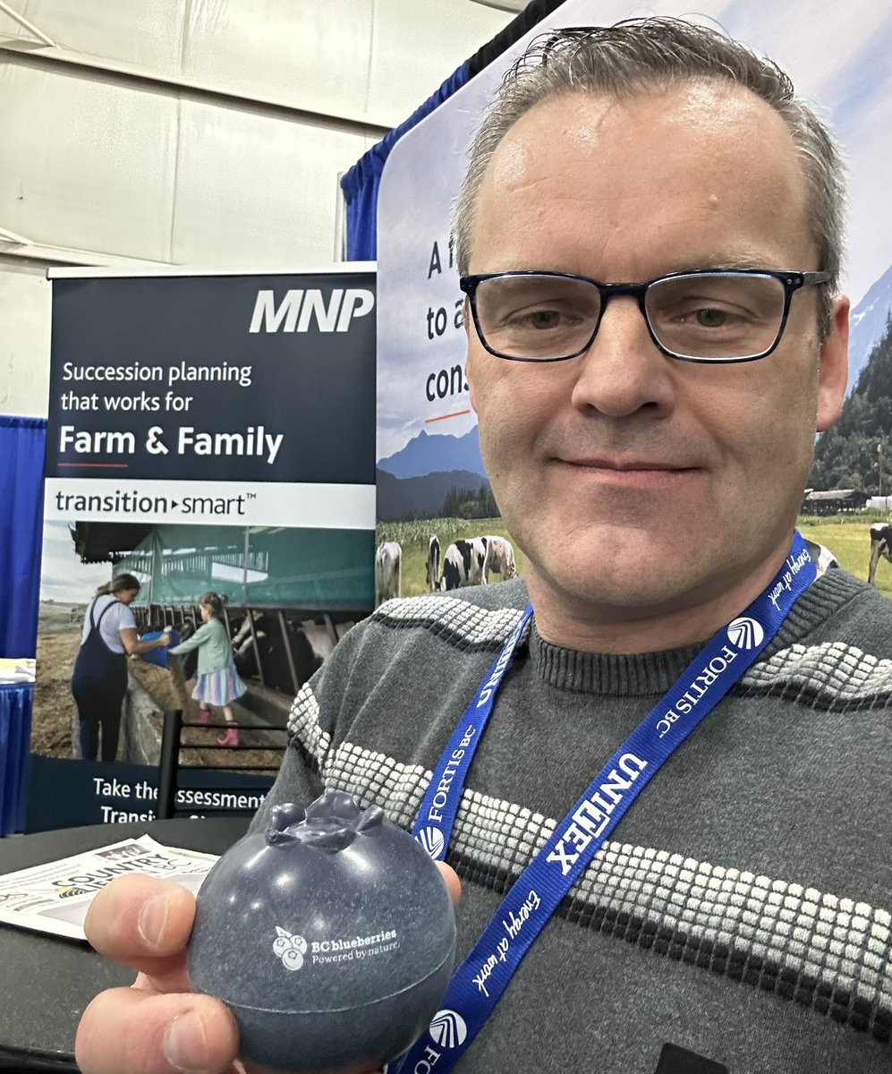 Thanks to the #pacificagshow <a href="/pacagshow/">PacAgShow</a> for your hospitality.  Learned a lot about producers of many commodities including potatoes, blueberries, brussel sprouts, carrots, Christmas trees, etc. Always learning more about helping all @MNP_Ag clients across Canada.