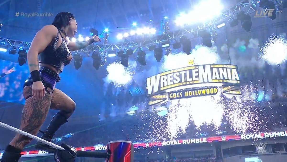 TurnHeelWres's tweet photo. Rhea Ripley es una superestrella en todos los aspectos. Victoria merecida para ella entrando desde el nº1.

Tendrá una oportunidad titular en WrestleMania 39.

#RoyalRumble https://t.co/QTXXc4a3Ci