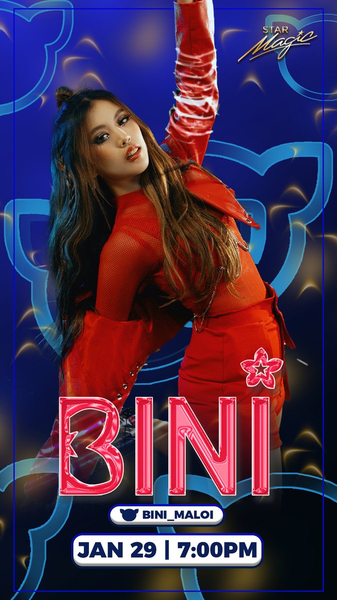 #BINI : Sunday is not always sunny but in a sunny state of mind esp. pag kasama ang @bini_members on @kumuph! Set your alarms now! 🥰 🗓 January 29, Sunday ❤️‍🔥 @bini_gwen - 1:00pm ❤️‍🔥 @bini_maloi - 7:00pm