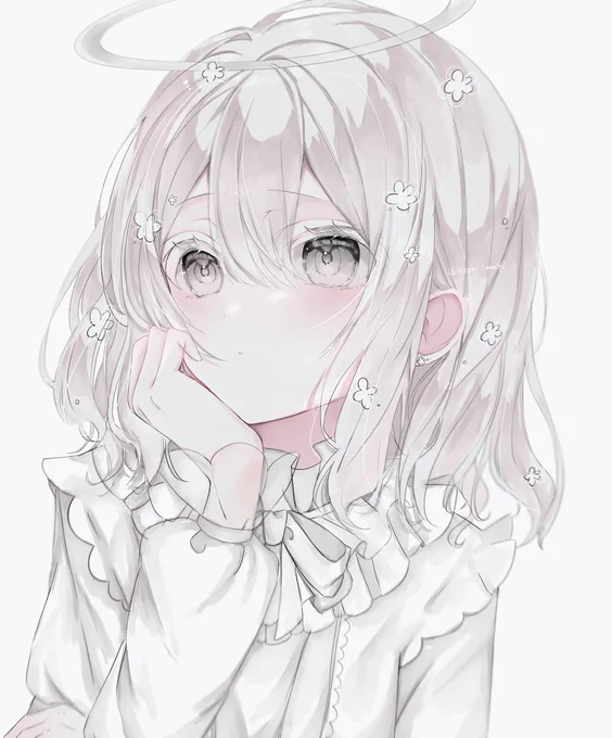 見つめる #angelyart #イラスト 