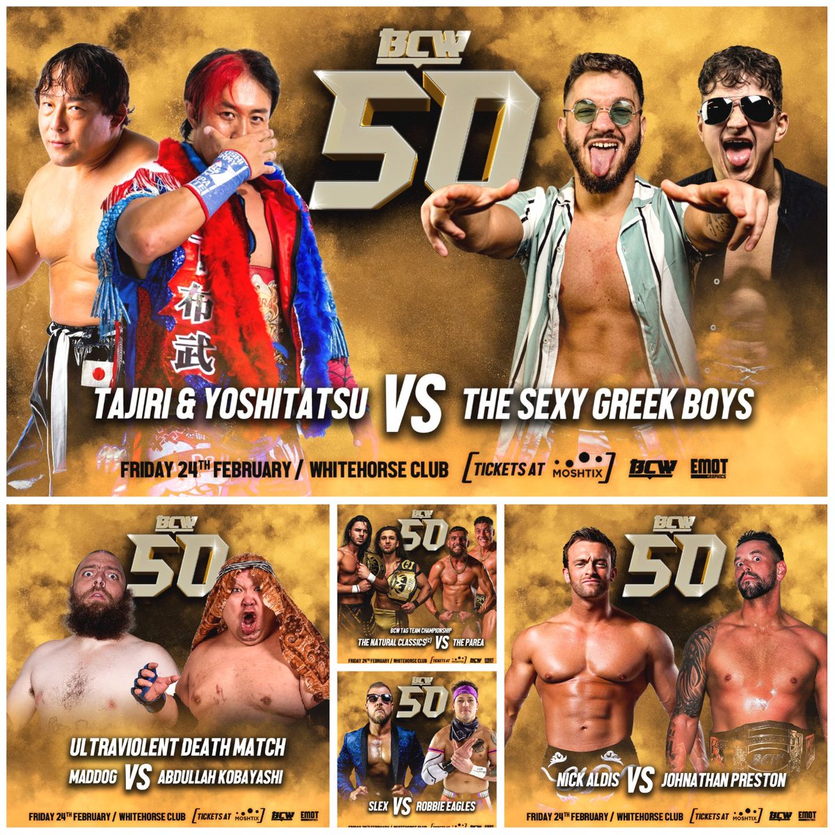 BCW Pro Wrestling on Twitter "***UPDATED BCW 50 CARD*** Nick Aldis Vs
