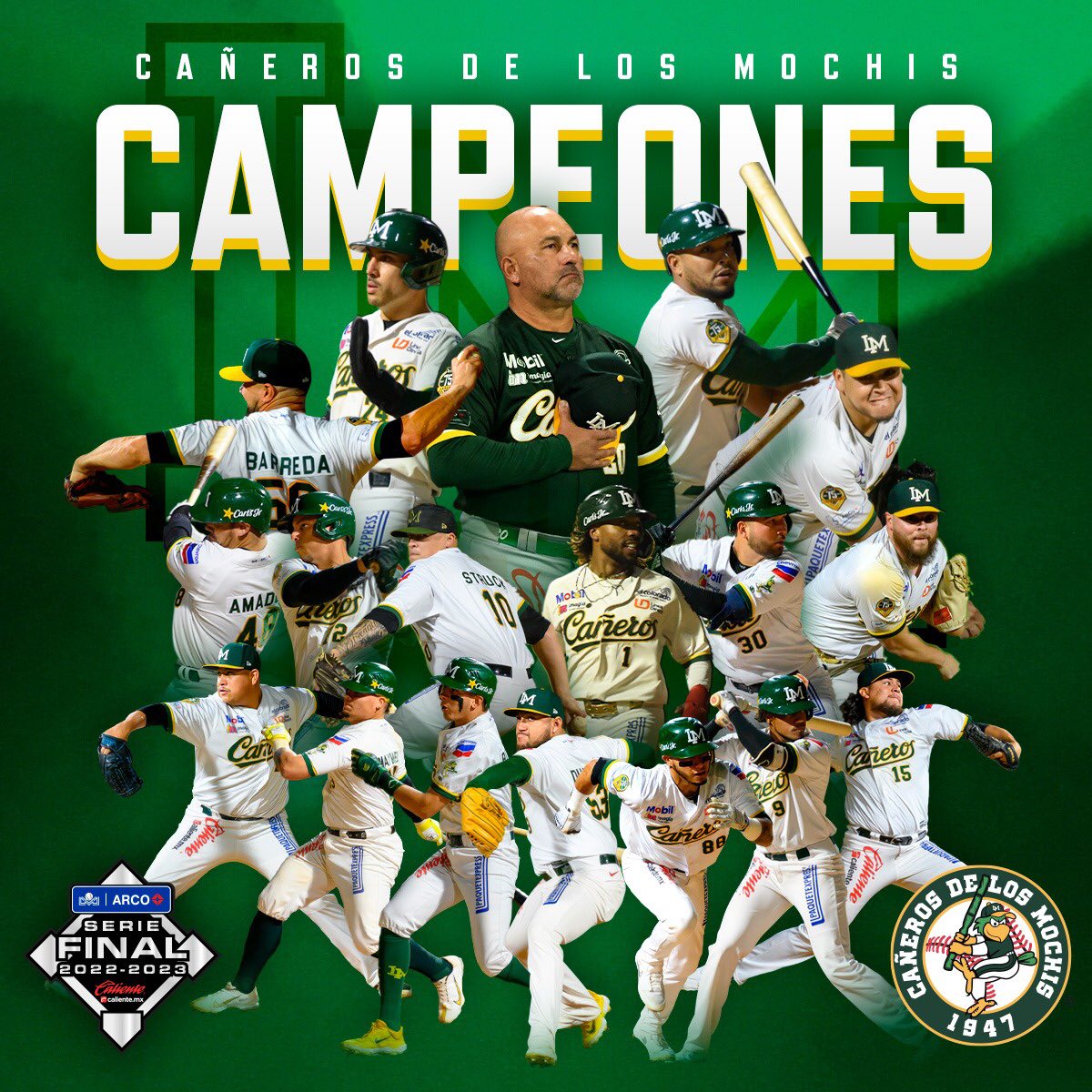 ¡LOS <a href="/verdesxsiempre/">Cañeros de Los Mochis</a> SON LOS CAMPEONES! 🎋🏆

Mochis se impuso 4-2 a Algodoneros y se lleva la corona de la Liga ARCO Mexicana del Pacífico 🔥😎

¡MUCHAS FELICIDADES! 🎉🥳

#LigaARCO ⚾️