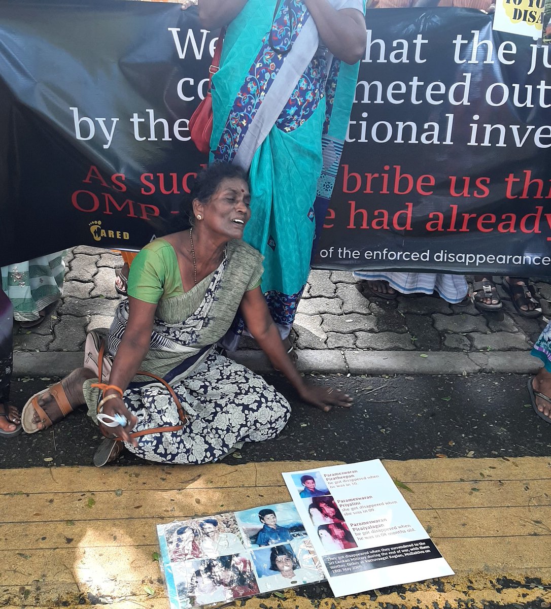 Today is the 2170th day (Jan 29 2023) of the #longest_struggle of #SriLanka; the struggle of the relatives of the #forcibly_disappeared in the North &amp; East.
