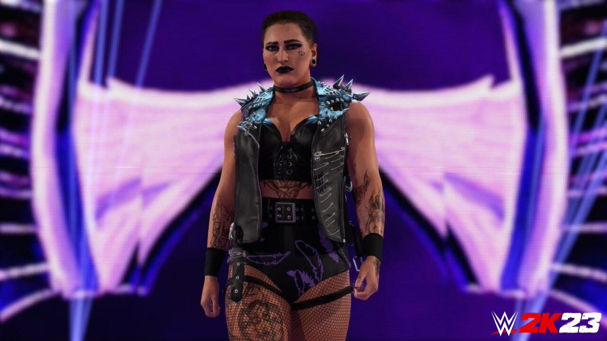 cybersprunk's tweet photo. New #WWE2K23 Rhea Ripley screenshot https://t.co/3wngym5VF8