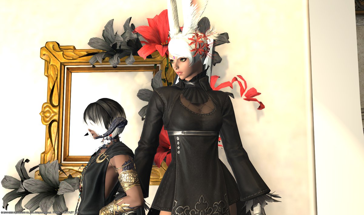maria_regele's tweet photo. 昨日はおたねさんと「#studiomer」様でSSスタジオ行ってまいりました。
おたねさんと二人で
 #XIV_PICTCLIP #FF14 #FF14SS #綺麗なお姉さまは好きですか #FF14キャラ入り風景SSの会 
#ヴィエラ　
#アウラ https://t.co/WD4EafcgDS