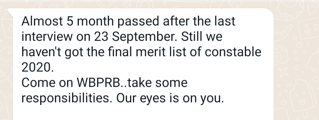 ManojDebsarma1's tweet photo. #WBP_RESULT_CHAI we want all WBP result. @WBPolice @CMOfficeWB https://t.co/YFSfGSyLTa #WBP_RESULT_CHAI