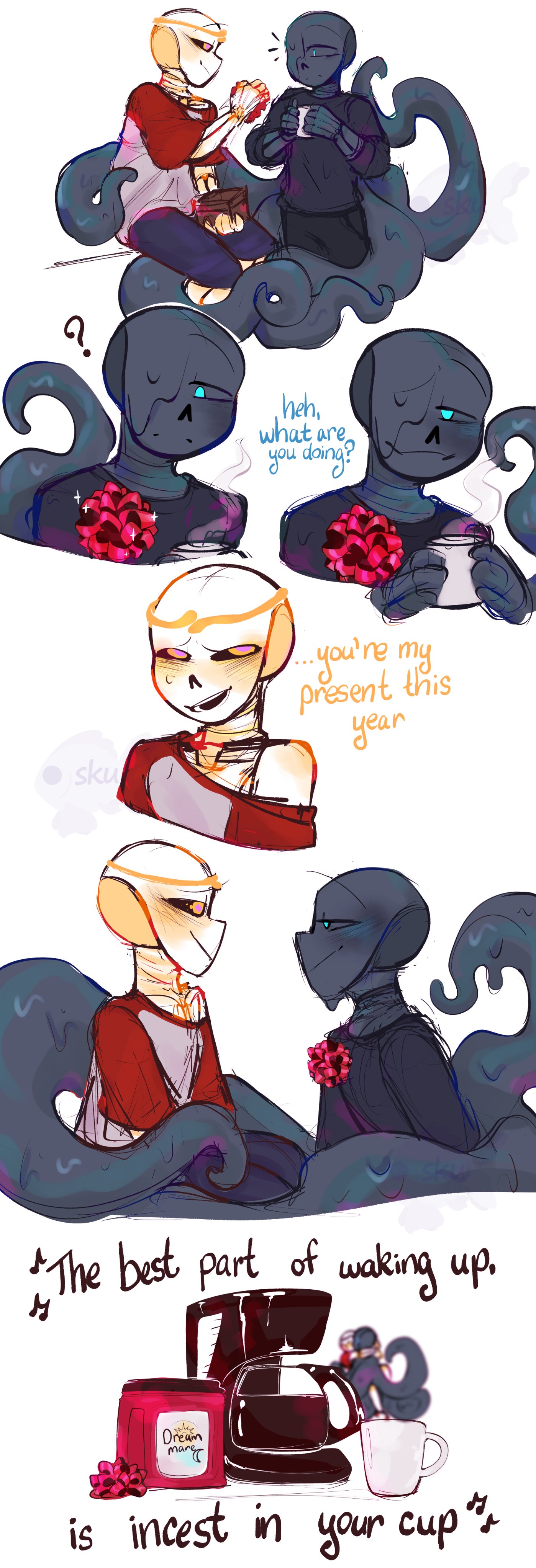 рисованный incest Sku 🦈💚✨ в X: „🎶🎵 The best part of waking up, is incest in your cup 🎵🎶  #dreammare https://t.co/hwYZjiP3KX“ / X