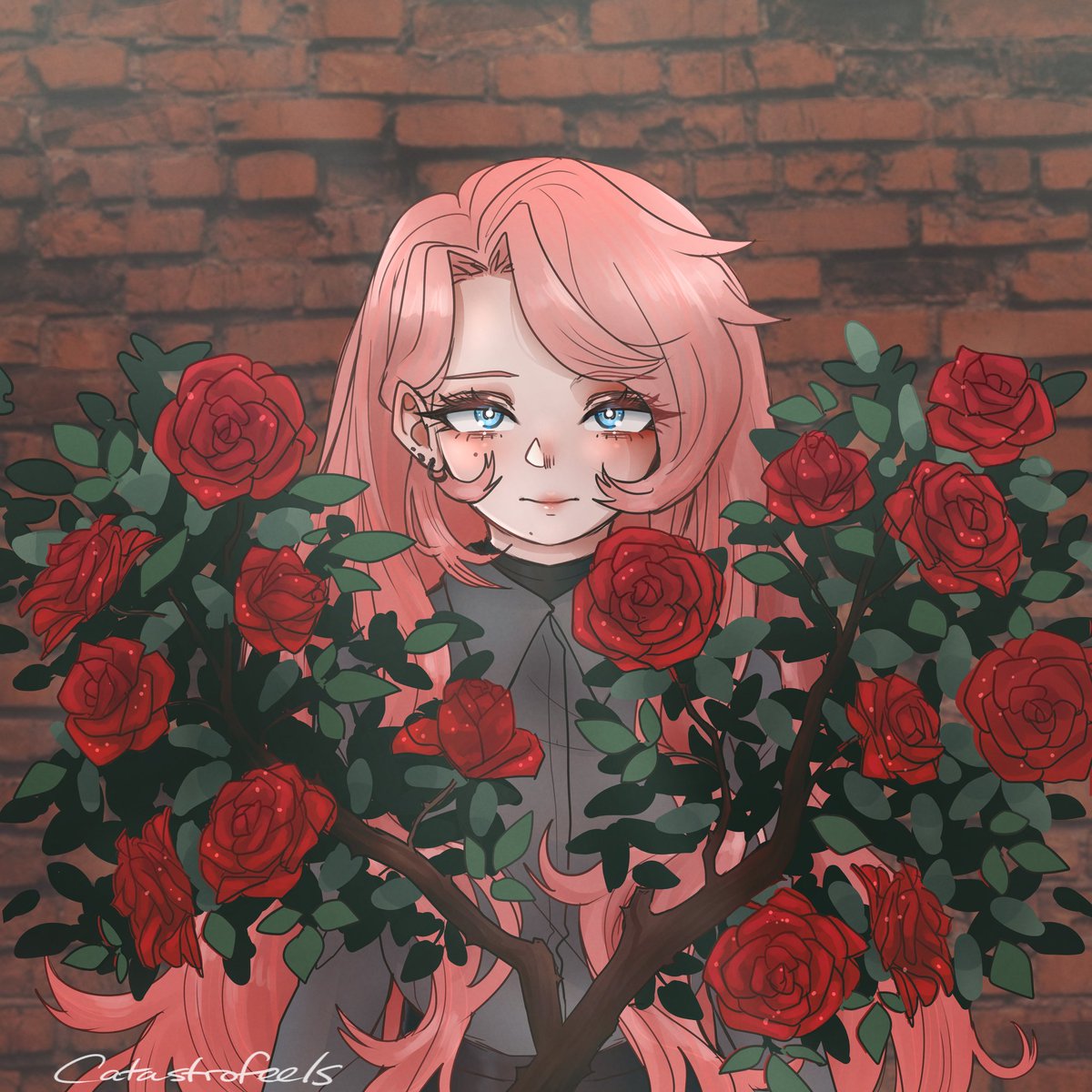 「Rose in a rosebush #BNHA #bnhaoc #BNHAfa」|Catastrofeelsのイラスト