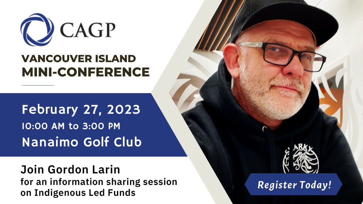 Join us and Gordon Larin from the @FPCFoundation who will be speaking about Indigenous led funds at <a href="/CAGP_VI/">CAGP Vancouver Island</a>'s mini-conference in #Nanaimo on February 27. 

📢 Don't delay and register today for a half-day of educational sessions and a networking lunch! 

cagp-acpdp.org/en/events/cagp…