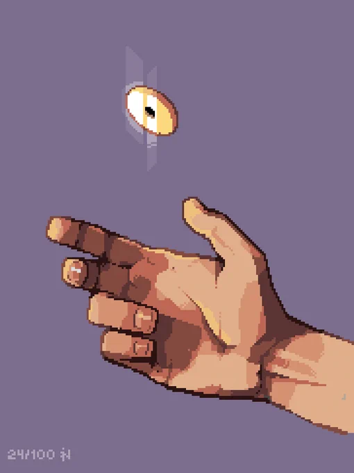 Tried using no ref for this one24/100 #pixelart 