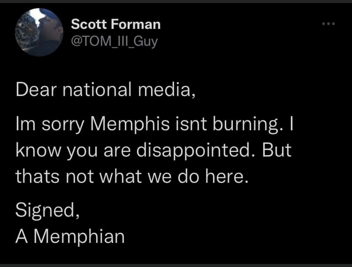 WhiskeyPete111's tweet photo. #TryeNichols 
#TryeNicholsvideo 
@CNN 
@MSNBC 
@CBS 
@cnnbrk 
@CBSNews 
#Memphis 
#MemphisPD 
#memphisprotest 
#MemphisFive https://t.co/gn1FyVWaVr