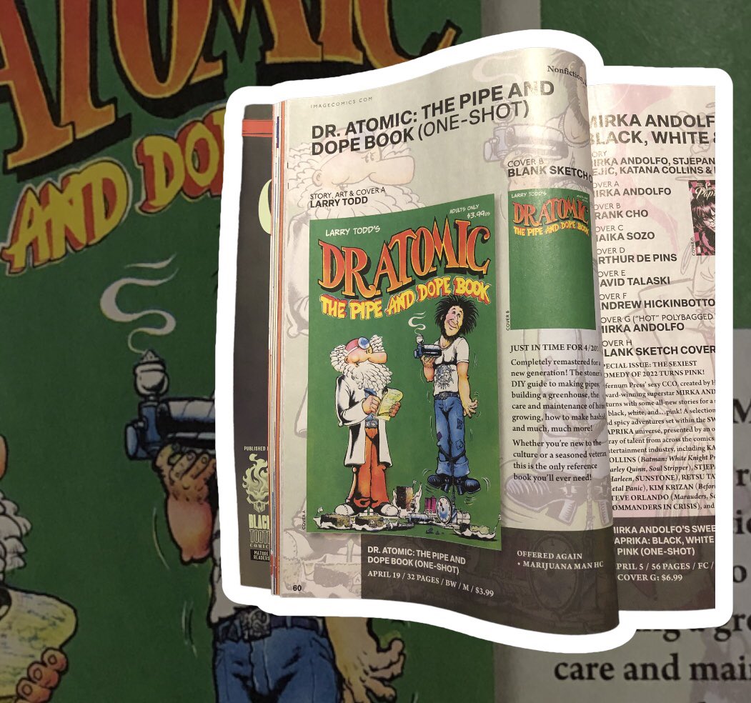 DominelliElisa's tweet photo. This is interesting🤔;a newly remastered Dr Atomic #4 available for preorder at your  LCS.  I’m in! I wonder how Image Comics finagled that. Hopefully,  #LarryTodd was involved somehow. #undergroundcomics #comics #comix https://t.co/uiRbft2kZi