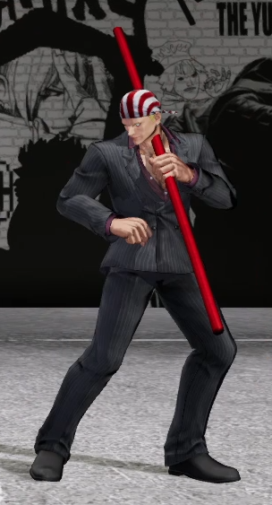 Snoozium's tweet photo. In KOFXV, a significant portion of the roster reuses Kyo's back roll animation instead of their own when tech rolling. Due to the way it's animated, this also means these characters can be seen in Kyo's idle stance for ~1 frame. https://t.co/nHHV99YkK5