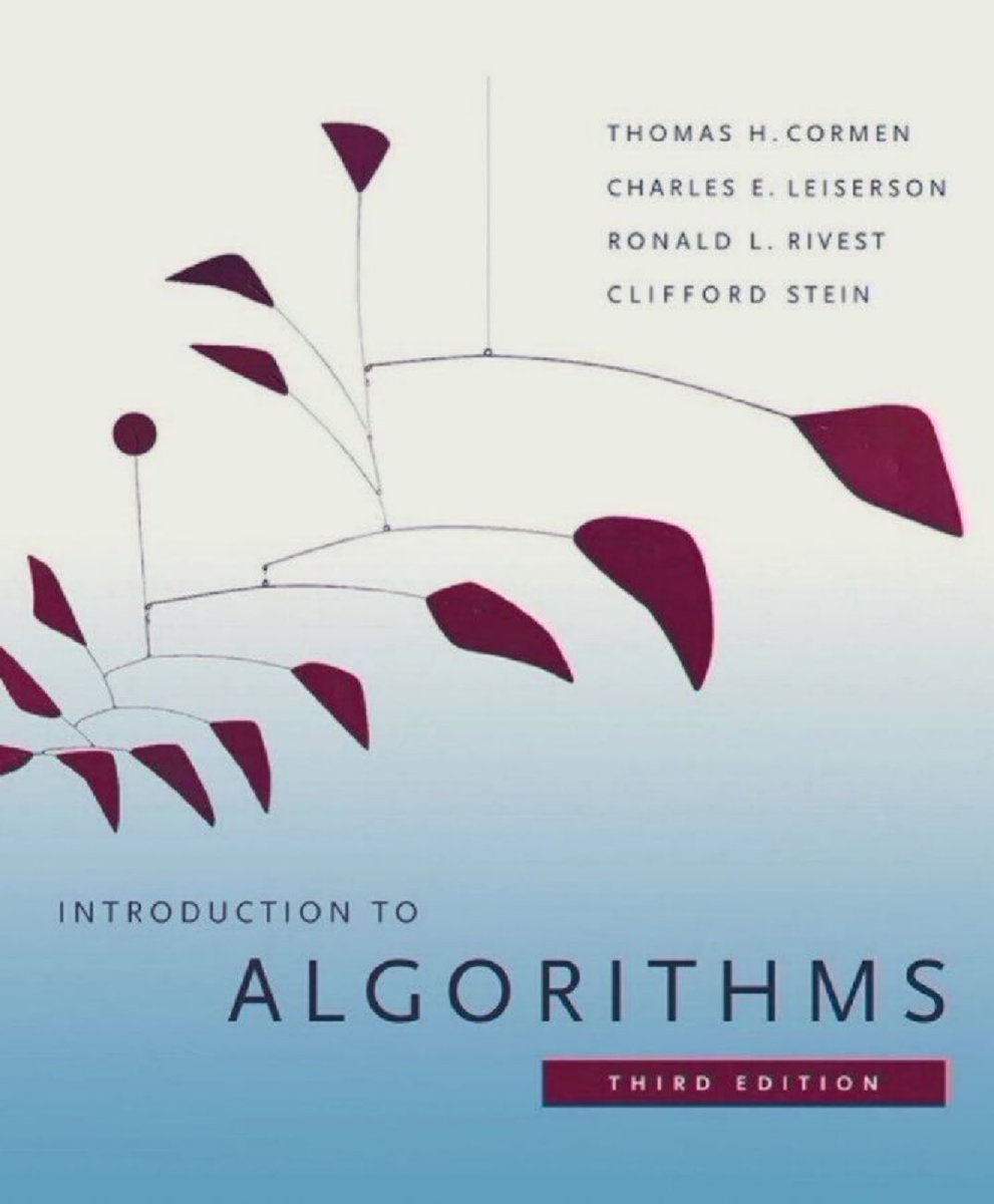 Introduction to #Algorithms (3rd edition): amzn.to/3LsfrwT (over 1700 five-star reviews) ————— #Mathematics #ComputerScience #100DaysOfCode #DataScience #MachineLearning #AI #Statistics #ComputationalScience