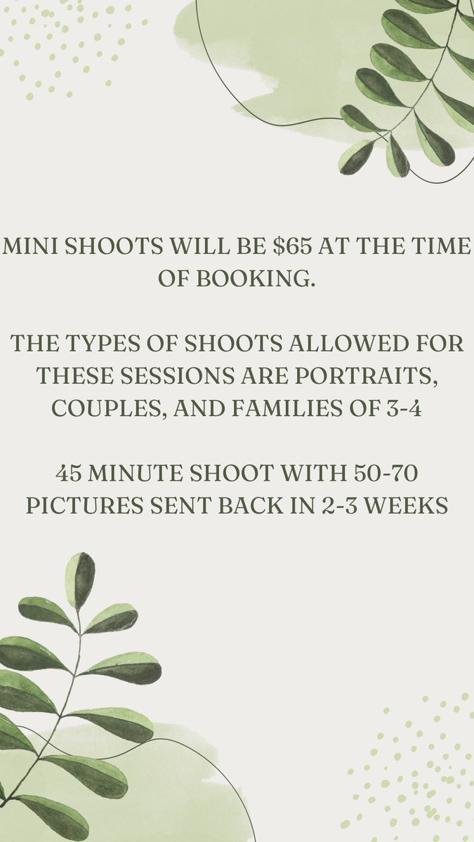 wildfreephoto's tweet photo. I HAVE MINI SHOOTS AVAILABLE!!!!
message me to book a date🥰🤍 https://t.co/MWUe6QyDwE