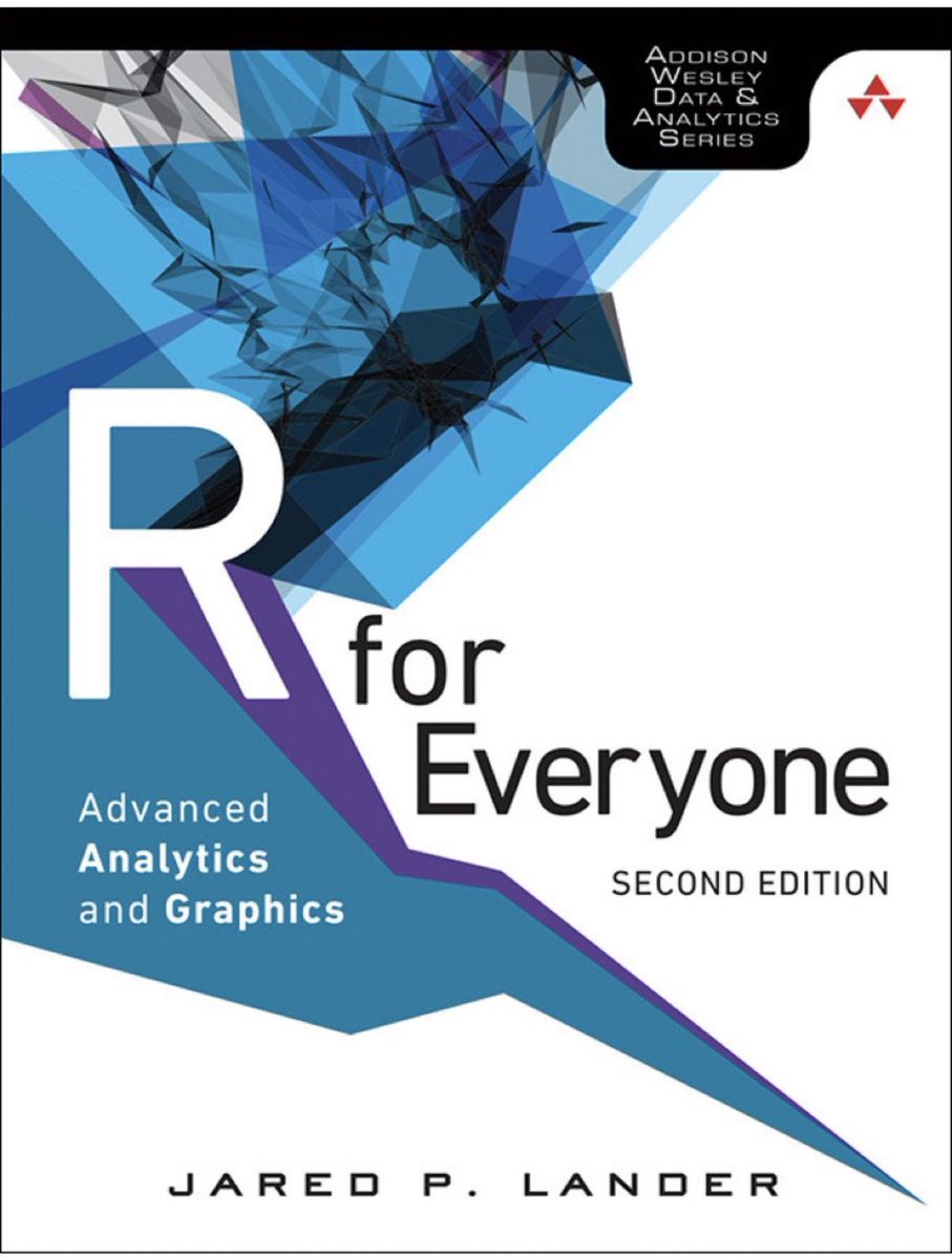 R for Everyone — Advanced Analytics and Graphics: amzn.to/3CepMJX by @jaredlander ————— #Rstats #Coding #DataScientists #DataScience #MachineLearning #BigData #Analytics #AI #Statistics #DataViz #DataStorytelling #DataLiteracy