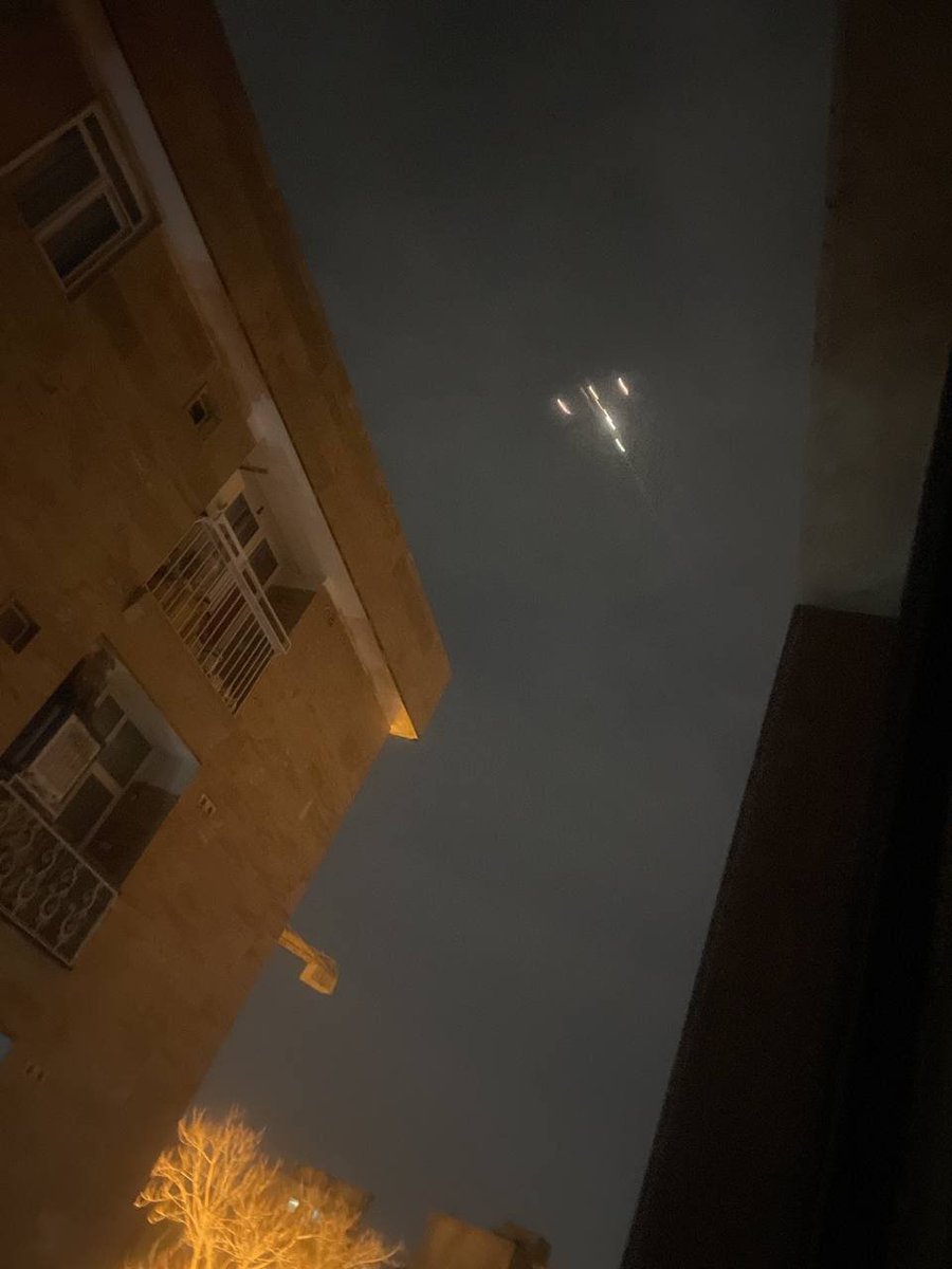 #Iran raised fighter jets over the capital #Tehran. There are unconfirmed explosions there as well.
#IranRevolution #iranunderattack 
#Info_tracks