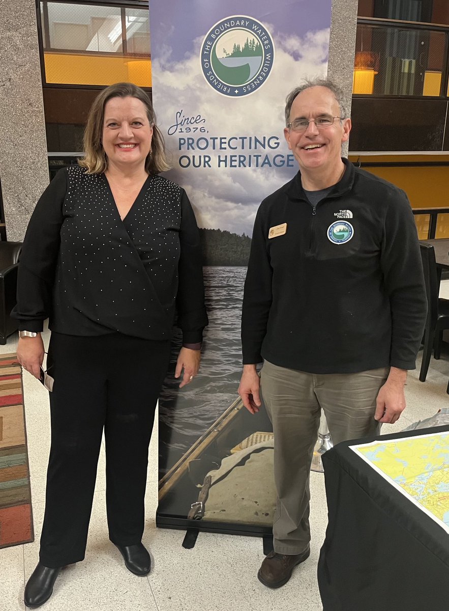 Great to be at the History Theatre with Kim Schultz, the star of The Root Beer Lady, which is the story of Dorothy Molter, who lived alone in the Boundary Waters for 50 years. ⁦<a href="/FriendsBWCAW/">Friends of the BWCAW</a>⁩ #mnleg ⁦@mikelinnemann⁩ ⁦<a href="/HistoryTheatre/">History Theatre</a>⁩