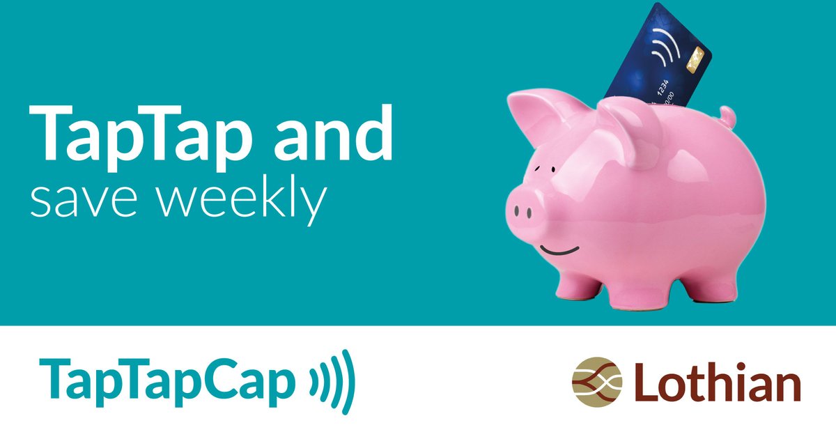 on_lothianbuses's tweet photo. With Tap Tap Cap, just keep using the same card or device all week and once you’ve reached one of our weekly caps (which run from Monday to Sunday) you won’t pay any more for the rest of the week!

Learn more ➡️ https://t.co/VNeJTr9W48

#TrustInBus #TapTapCap https://t.co/vPBiBThbj3