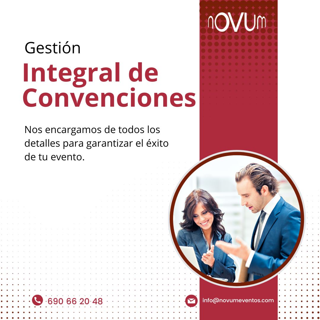 📣 ¡Novum Eventos, especialistas en gestión de convenciones! Nos encargamos de todos los detalles para garantizar el éxito de tu evento. Desde la logística hasta la atención al cliente, nuestro equipo está altamente capacitado para brindar un servicio excepcional. #novumeventos