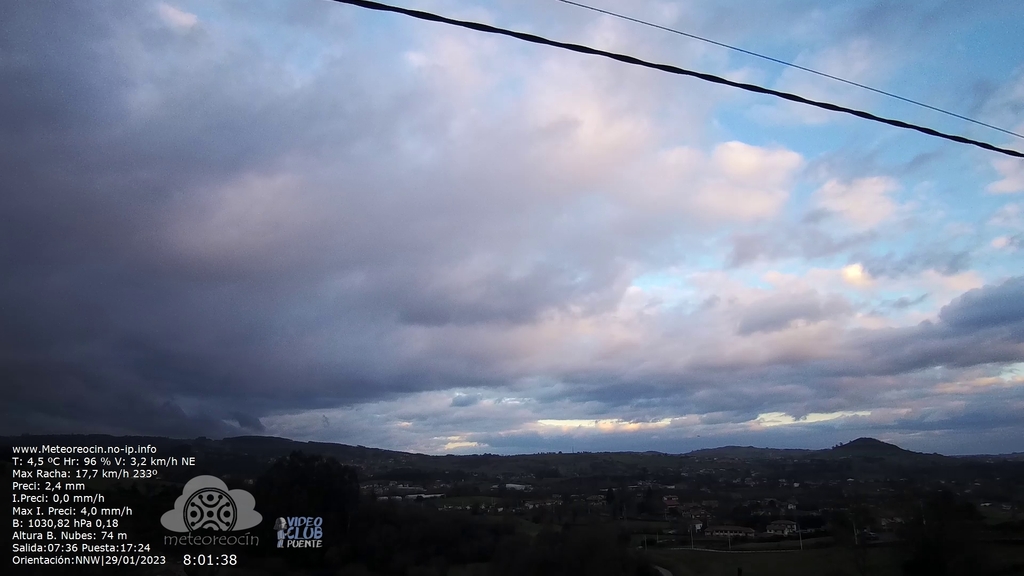 MeteoReocin's tweet photo. MeteoReocín WebCam en Directo; #Helguera #Reocín #Cantabria #Spain #WebcamHd https://t.co/xCXDZuHKjR