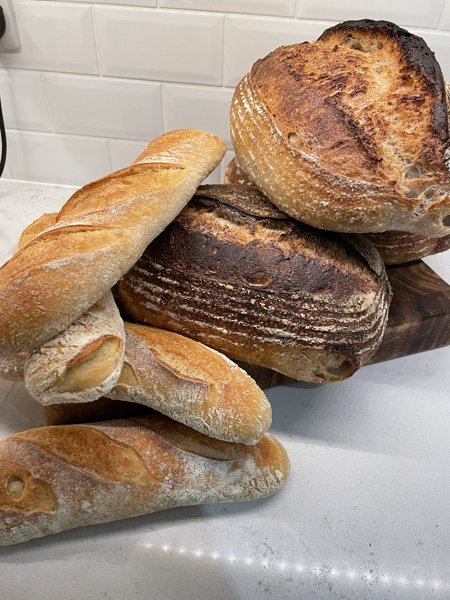 rct_smith's tweet photo. Country sour &amp; Demi-baguettes. #horshambakery #sussexbakeries #shiptonmill #bakerybits https://t.co/HcahZegOxS