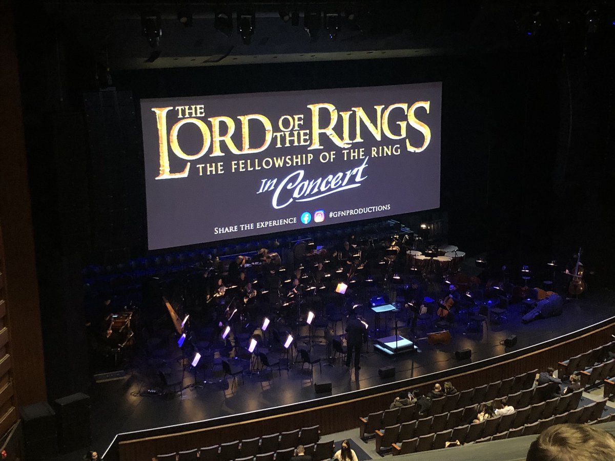 Been wanting to catch this one for a long time! Thrilled to have finally watched Fellowship of the Ring in Concert tonight at Meridian Hall. Fantastic performance of Howard Shore’s score by all musicians involved! #LOTR #GFNProductions