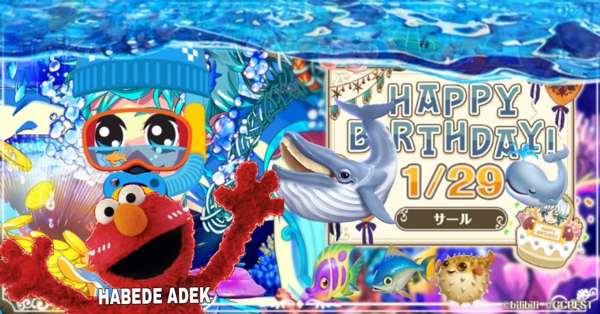 🎉🎉 HAPPY BIRTHDAY 🎉🎉

Searle from Jounetsu Taikai [<a href="/ikankelapkelip/">🌊🐚丂Ｅ𝒶яĹ𝔢 🐳🫧</a>] ! Berikut adalah hadiah kecil dari teman-teman meister!! Semoga Searle menyukainya~ 🥳