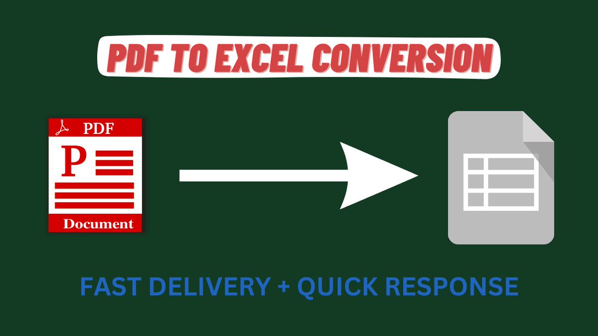 MAqibdm's tweet photo. https://t.co/aZDb4Nf8Pf
Do you want to convert our PDF File Like PDF to Excel OR any other Format?
#PDF #Conversion #data #entry #Excel #Word #files #Conversion 
Hello Everyone!
My Self Aqib Junaid, I am here to provide the PDF Conversion Work.

Fell free to contact me, https://t.co/42TBSjJUIw