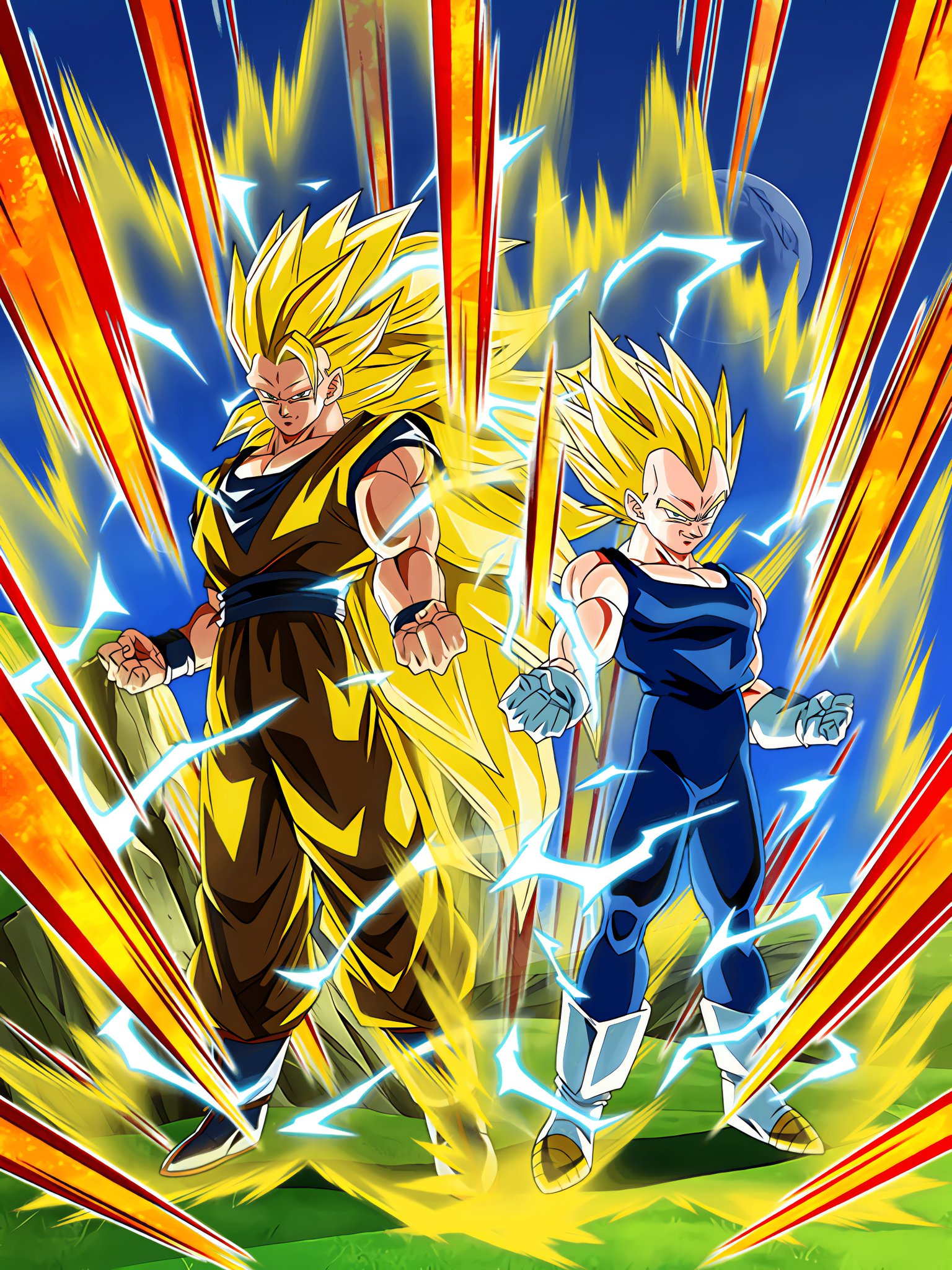 Quick Concept: A new banner with an LF Kid Buu and a SSJ2 Vegeta (SSJ3  Goku: Assist) (Vegeta art by Brussel the Saiyan) : r/DragonballLegends