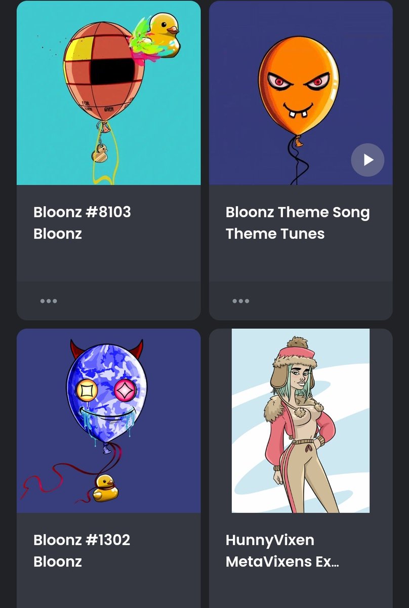AstrayApes's tweet photo. What r the last #NFTs you bought or have received? Sing it, show them #Shill them! We all looking for new and or cool #NFTProjects right?
.
For me: @Bloonz_NFT and a @MetaVixensNFT ππ
.
#SundayShill #ShillMe #shilling #NFT #Web3 #NFTCollectors #NFTCollectors #NFTFam #NFTFamily https://t.co/TkhEDTUjUR