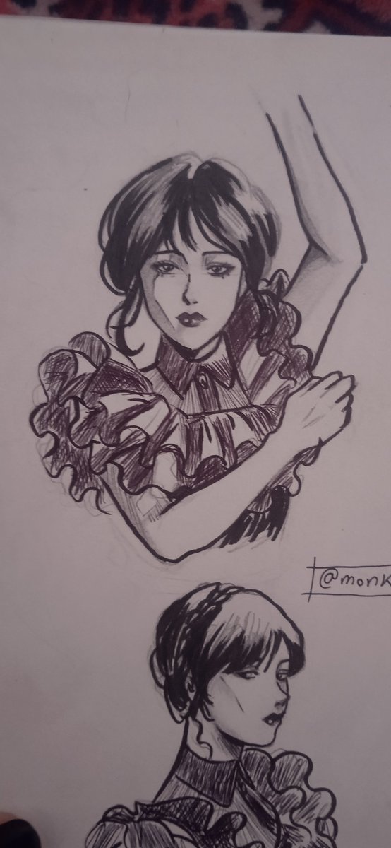 monkekit's tweet photo. Well I finished watching wednesday and I absulately love it.
#Wednesday #Fanart #Addams #WednesdayAddams #sketch #Drawing #like #retweet https://t.co/eiAFEQ2RRq