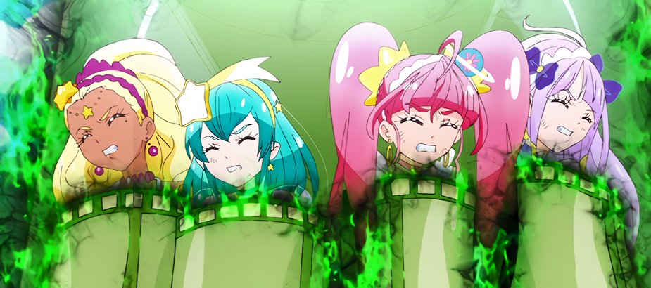 p91MJ3's tweet photo. 〈スター☆トゥインクルプリキュア 12話〉
 最初に二人拘束→追加で残り二人も拘束の流れが最高。エナドレ的な演出も良い https://t.co/5Riy2Su2HO